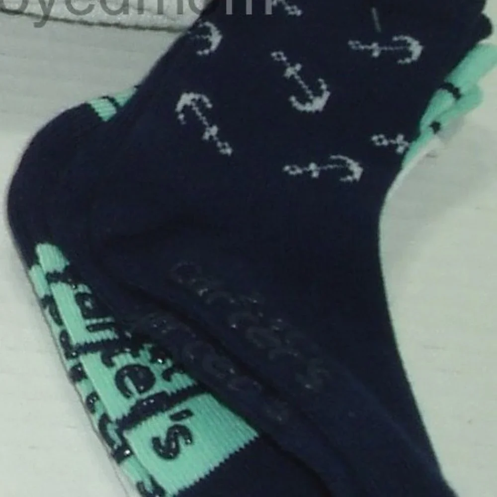 Boys Crew Socks Dinosaur Nautical Sail Boat White Lot 13 pair